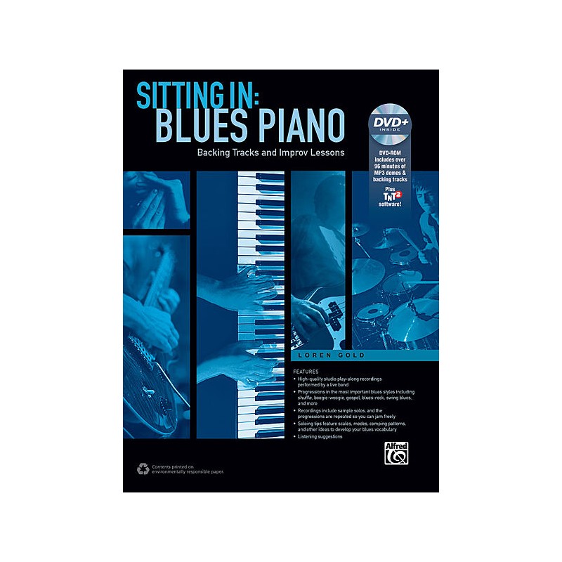 Sitting In: Blues Piano (book/DVD)