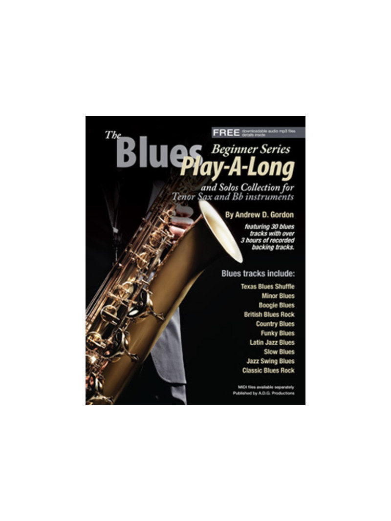 The Blues Play-A-Long for Tenor Sax Beginner Series (book/download audio MP3)