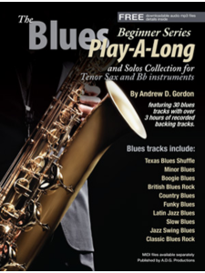 The Blues Play-A-Long for Tenor Sax - Beginner Series (book/download audio MP3)