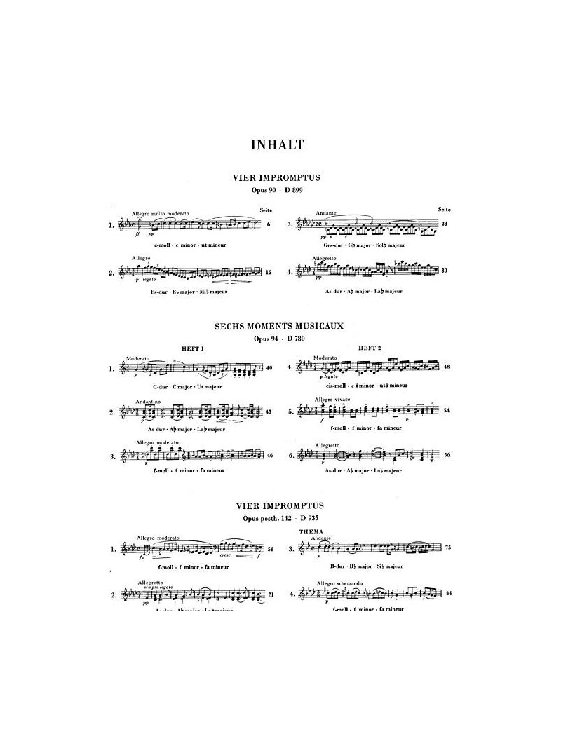 Impromptus and Moments Musicaux