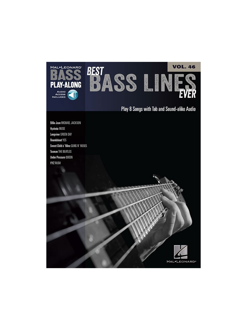 Best Bass Lines Ever: Bass Play-Along Volume 25 (book/Audio Online)