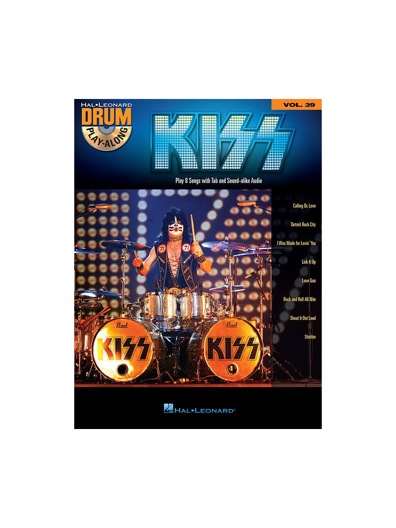 Kiss: Drum Play-Along Volume 39 (book/CD)