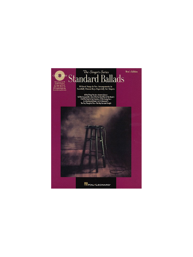 Standard Ballads Men's Edition (book/CD sing-along)