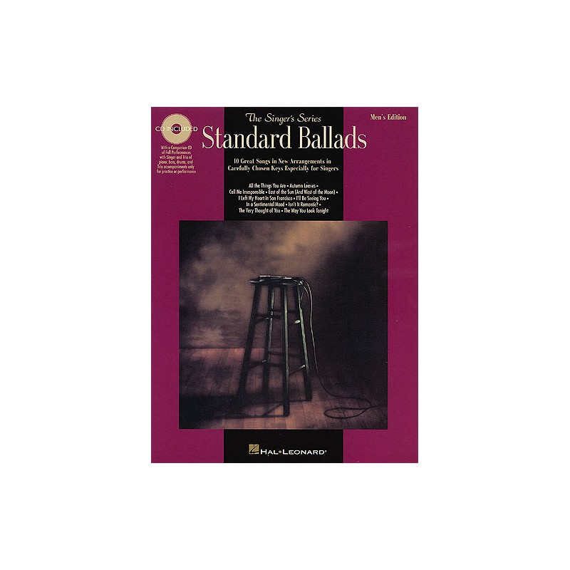 Standard Ballads Men's Edition (book/CD sing-along)
