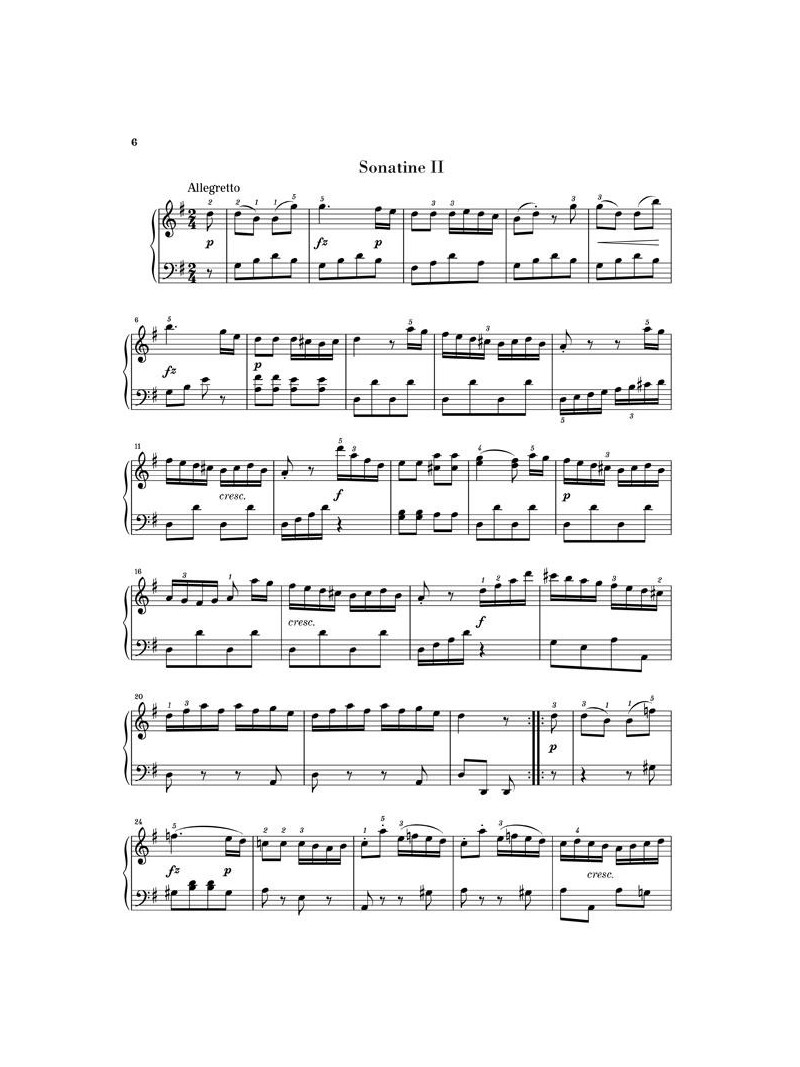 Clementi - Six Sonatinen Op. 36