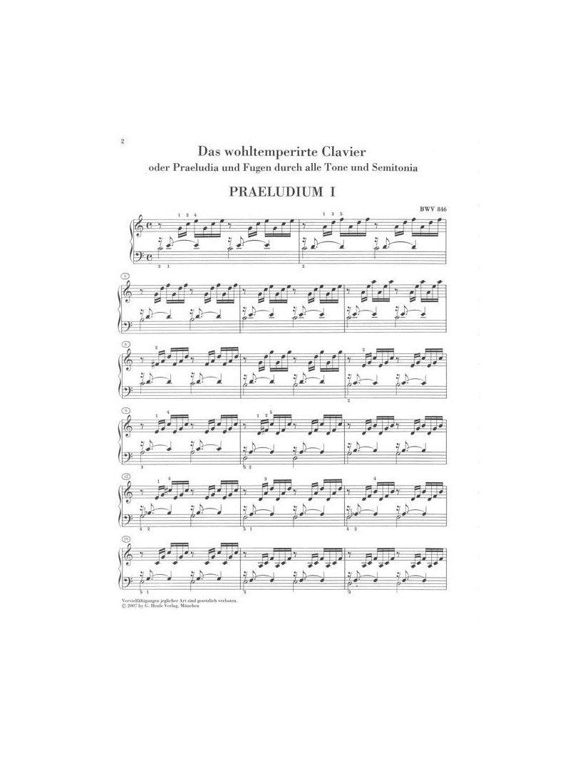 J.S. Bach - The Well-Tempered Clavier Part I 