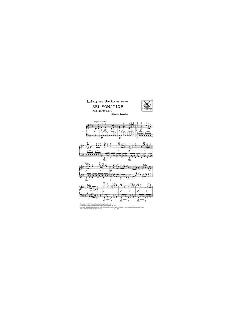 Ludwig van Beethoven: 6 Sonatinas