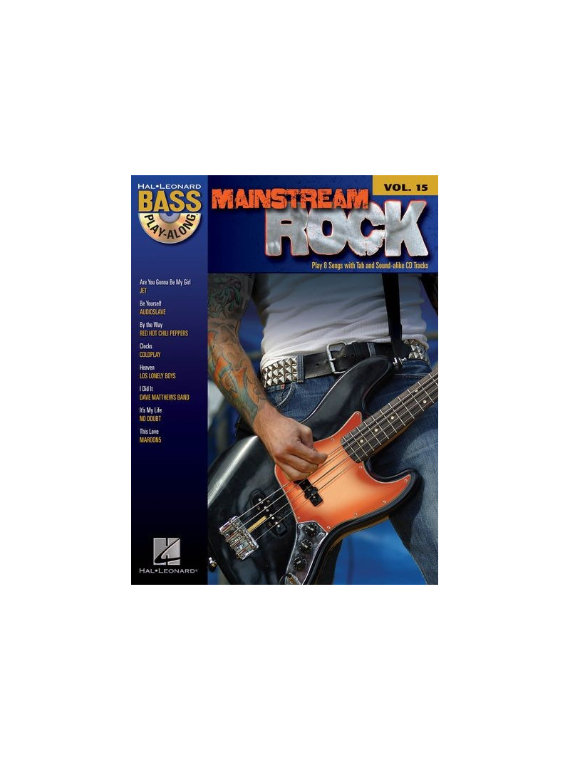 Mainstream Rock: Bass Play-Along volume 15 (book/CD)