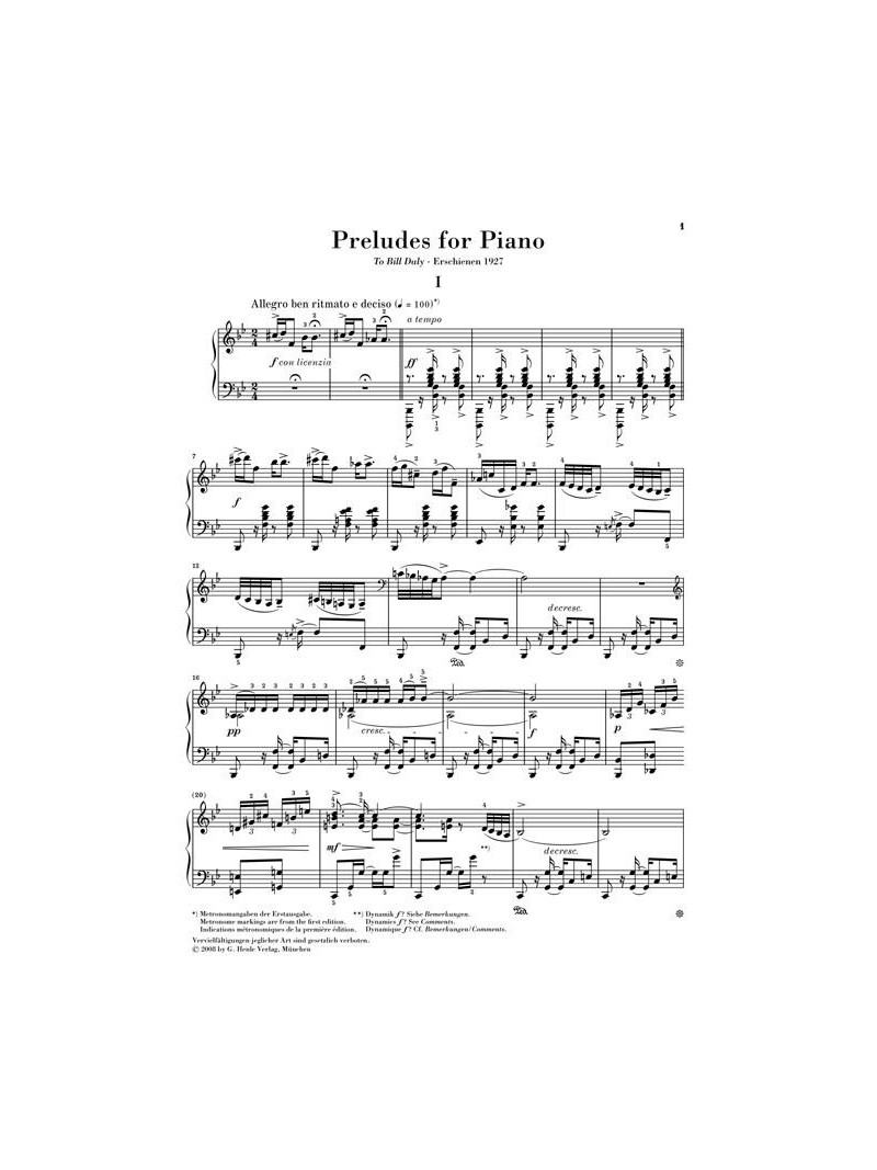 Gershwin - Preludes For Piano 