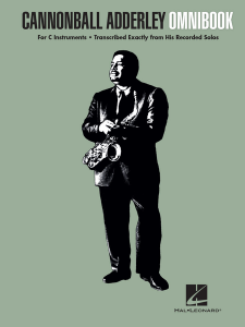 Cannonball Adderley – Omnibook (C Instruments)