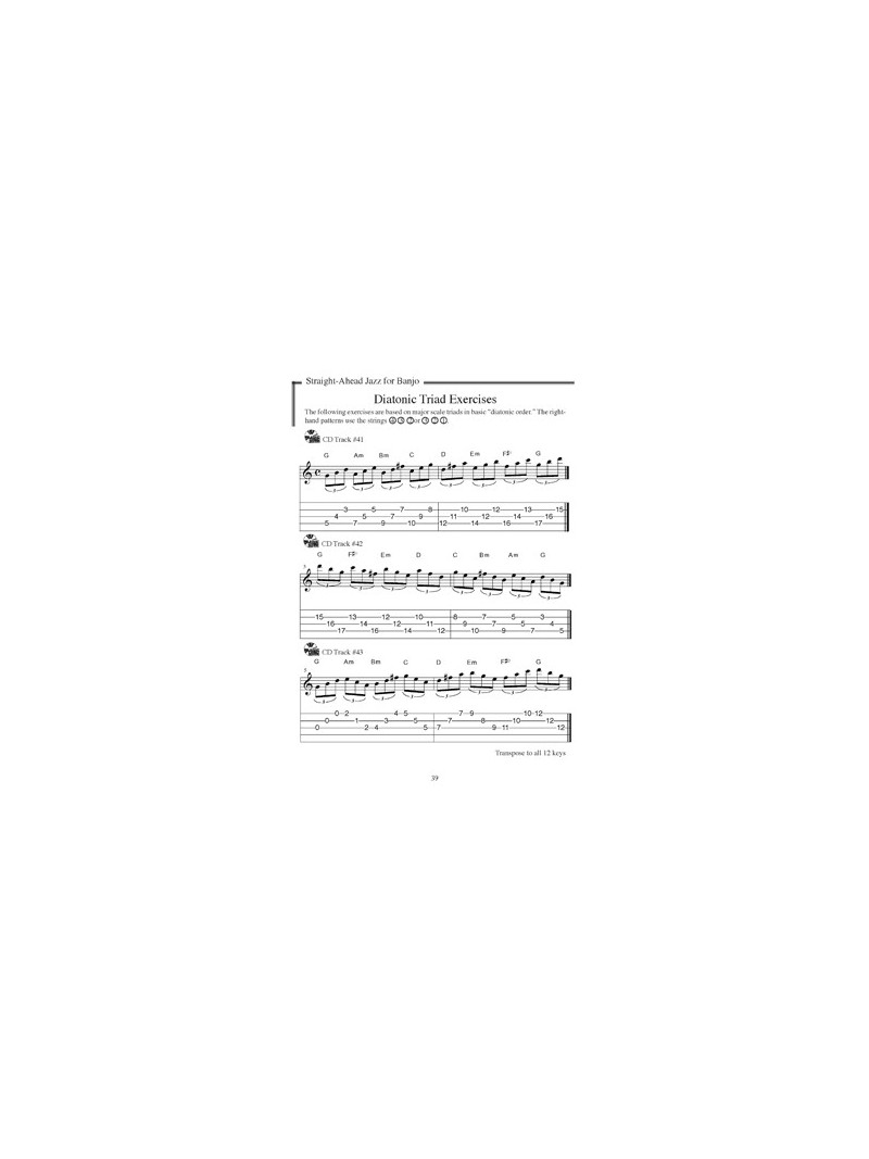 Straight-Ahead Jazz for Banjo (book/CD)