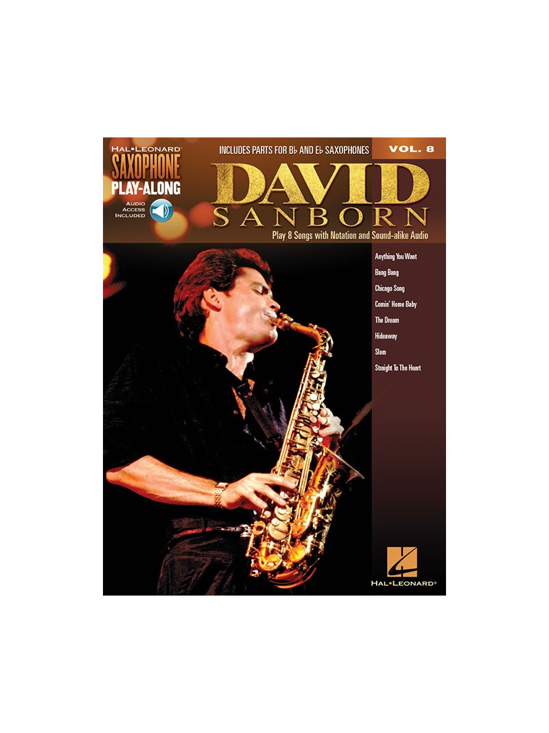 David Sanborn: Saxophone Play-Along Volume 8 (book/Audio Online)