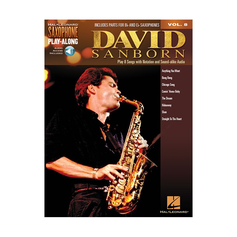 David Sanborn: Saxophone Play-Along Volume 8 (book/Audio Online)
