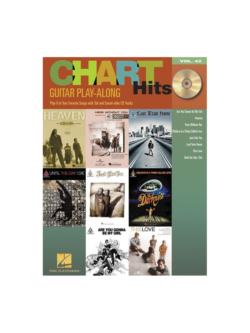 Chart Hits: Guitar Play-Along Series Volume 42 (book/CD)