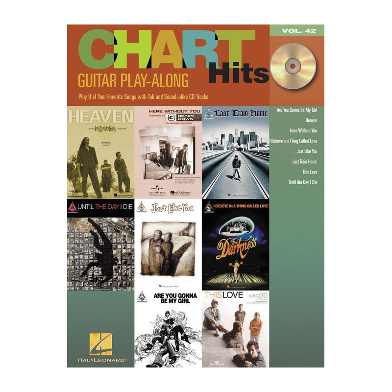 Chart Hits: Guitar Play-Along Series Volume 42 (book/CD)