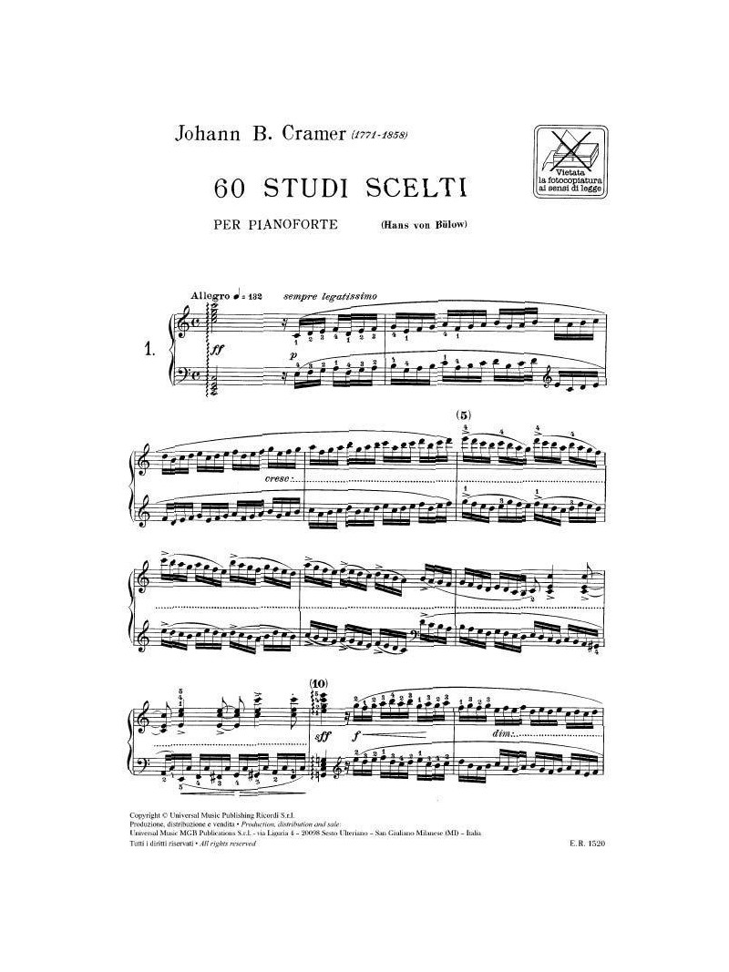 60 Studi scelti per pianoforte (libro/CD)