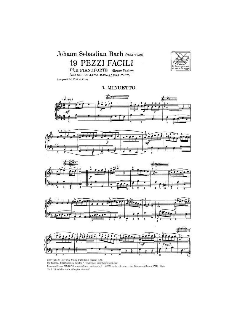23 Pezzi facili per pianoforte (libro/CD)