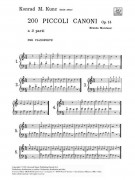 200 Piccoli Canoni A 2 Parti Op. 14