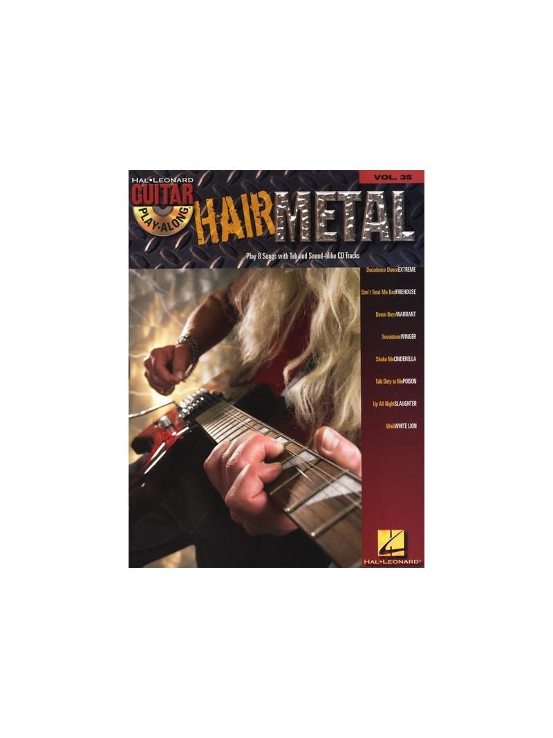 Hair Metal: Guitar Play-along  Volume 35 (book/CD)