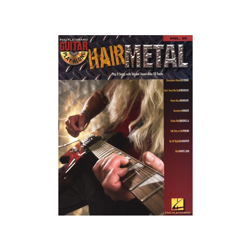 Hair Metal: Guitar Play-along  Volume 35 (book/CD)