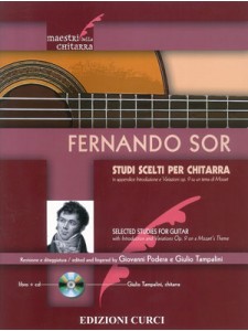 Fernando Sor: Studi scelti per chitarra (libro/CD)