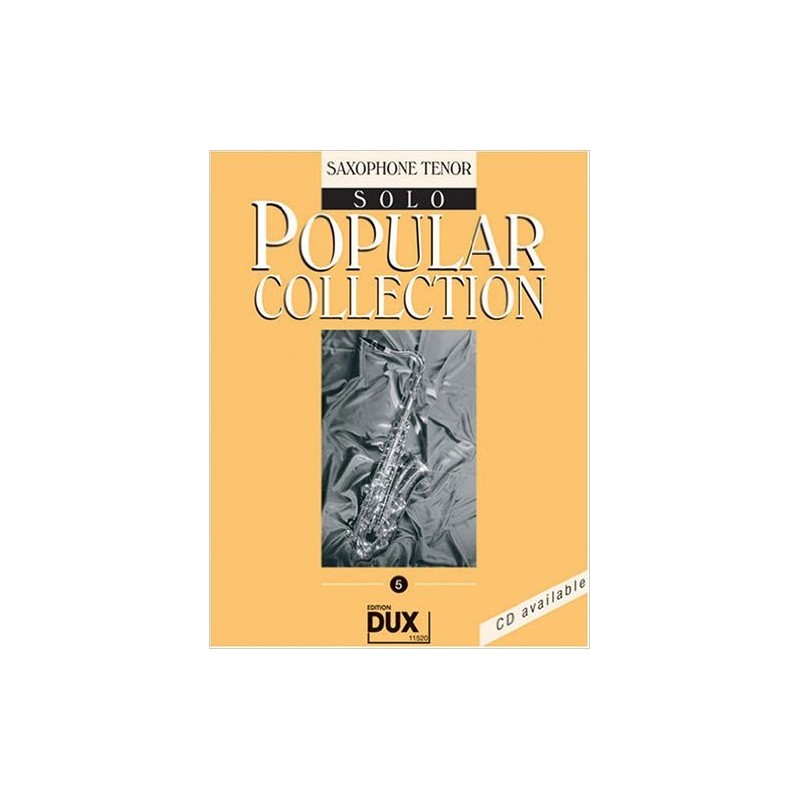 Popular Collection 5 Tenor Saxophone (book/CD)
