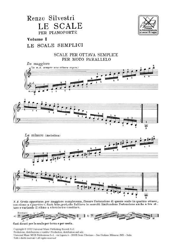 Silvestri - Le Scale per Pianoforte