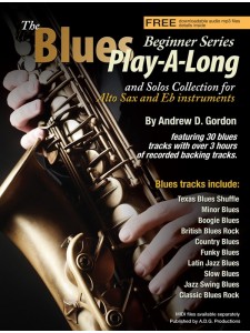 The Blues Play-A-Long for Alto Sax - Beginner Series (book/download audio MP3)