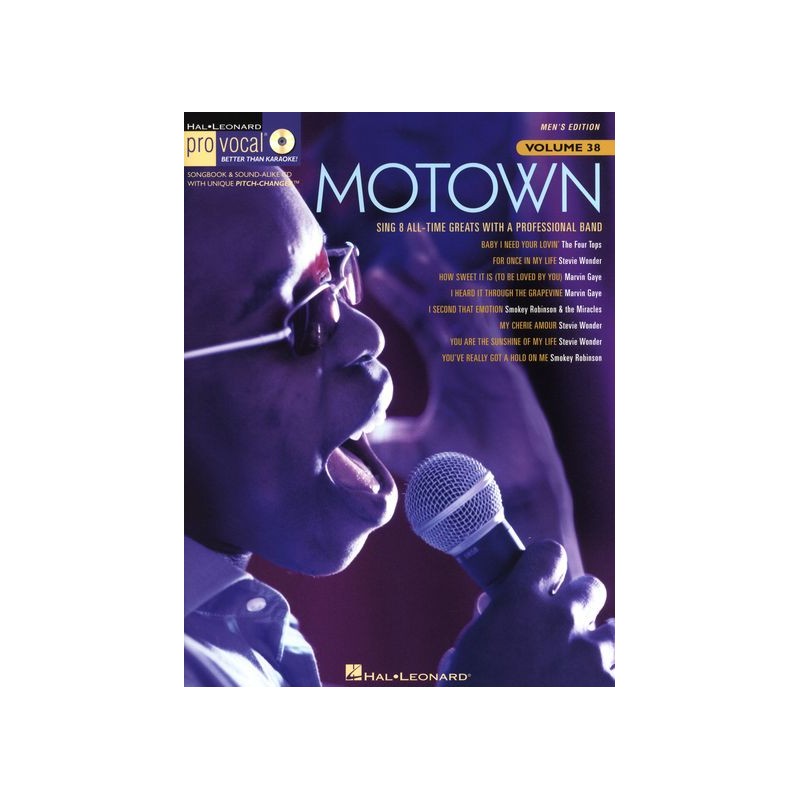 Pro Vocal: Motown (book/CD play-along)