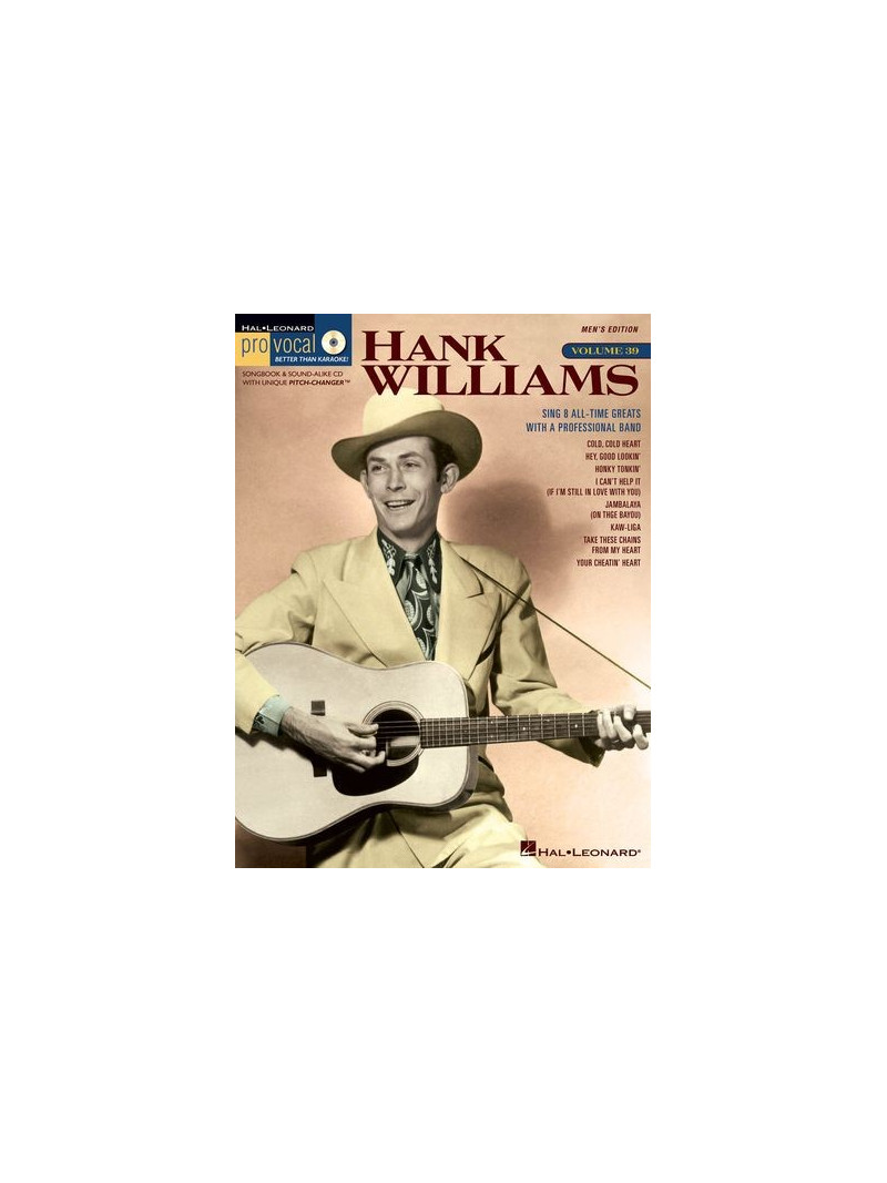 Pro Vocal: Hank Williams Volume 39 (book/CD sing-along)
