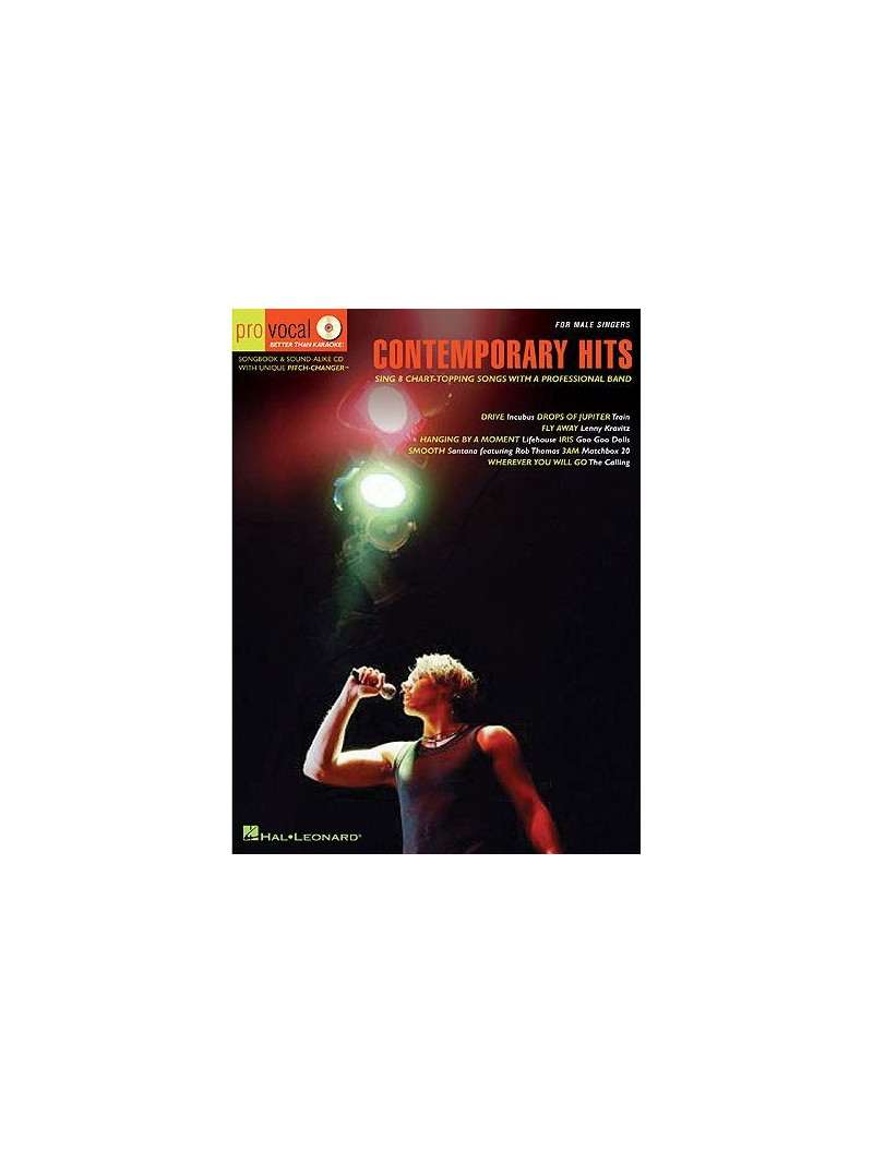Pro Vocal: Contemporary Hits Male Singers (book/CD sing-along)