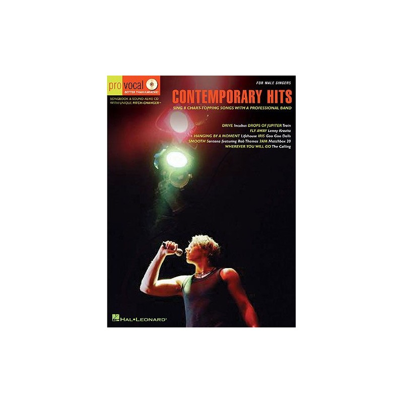 Pro Vocal: Contemporary Hits Male Singers (book/CD sing-along)