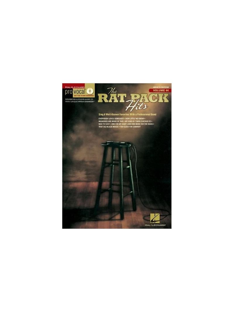Pro Vocal: Rat Pak Hits Men (book/CD sing-along)