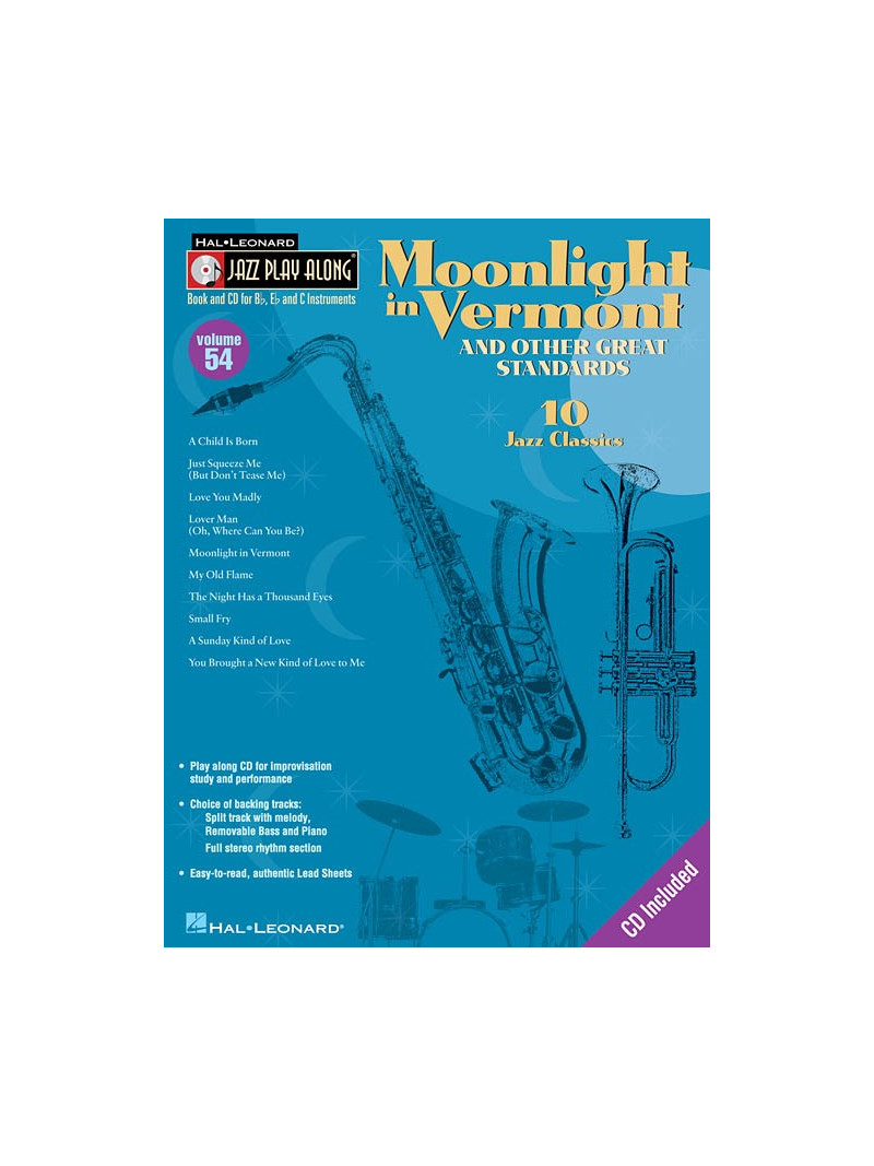 Jazz Play-Along vol. 54: Moonlight in Vermont (book/CD)