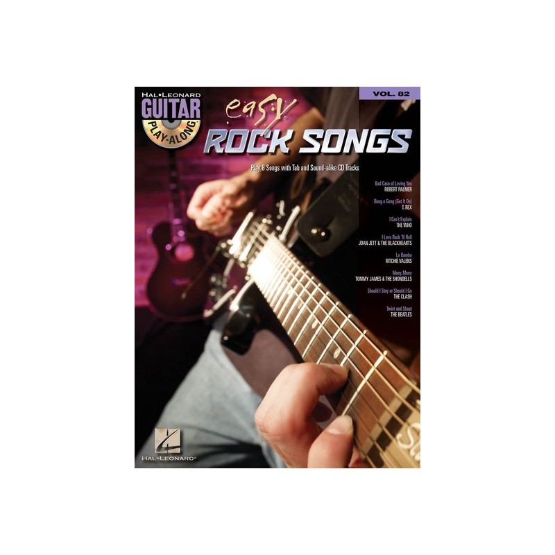 Easy Rock Songs: Guitar Play-Along Volume 82 (book/CD)