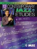 12 Contemporary Jazz Etudes - Bass clef Instruments (book/CD) 