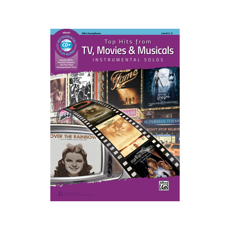 Top Hits from TV, Movies & Musicals Instrumental Solos - Alto Sax (book/CD)