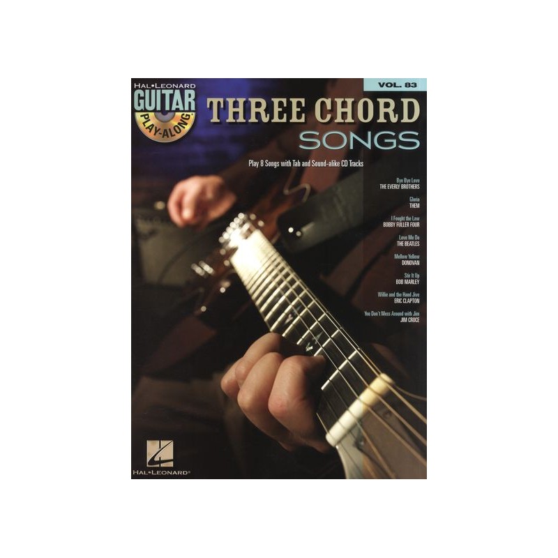 Guitar Play-Along Volume 83: Three Chord Songs (book/CD)