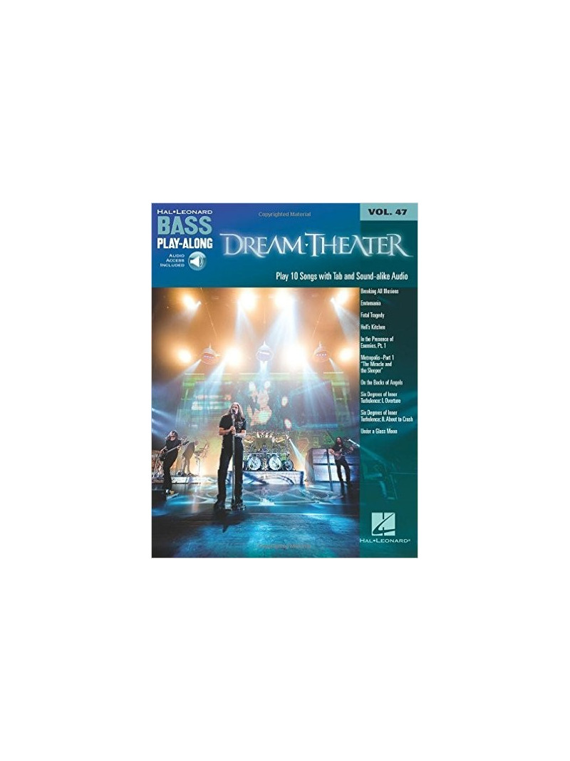 Dream Theater: Bass Play-Along Volume 47 (book/Audio Online)