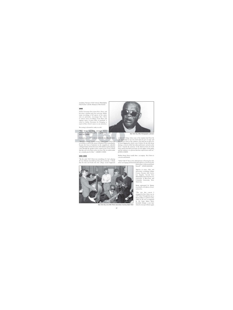 Oh What a Beautiful City: A Tribute to Reverend Gary Davis