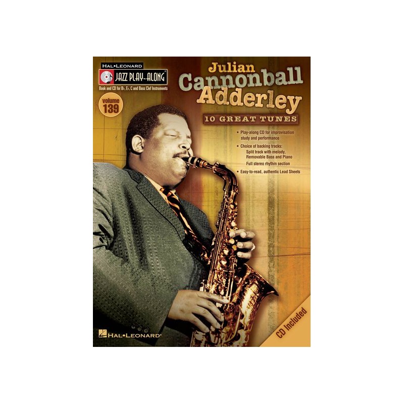 Jazz Play-Along Volume 139: Cannonball Adderley (Book/CD)