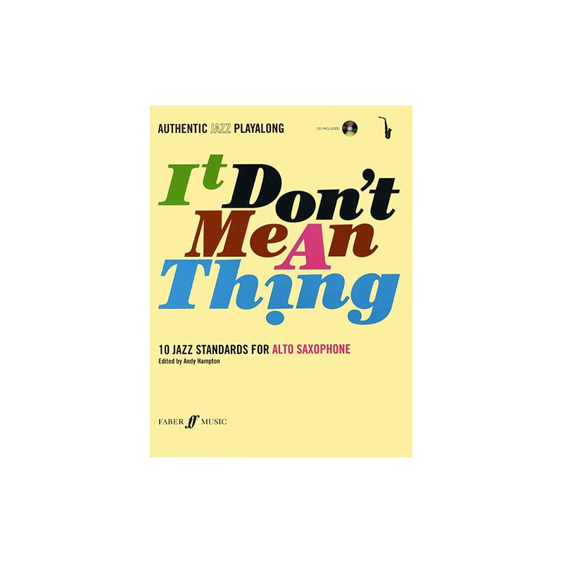 Don't Mean A Thing - Alto Saxophone (book/CD)