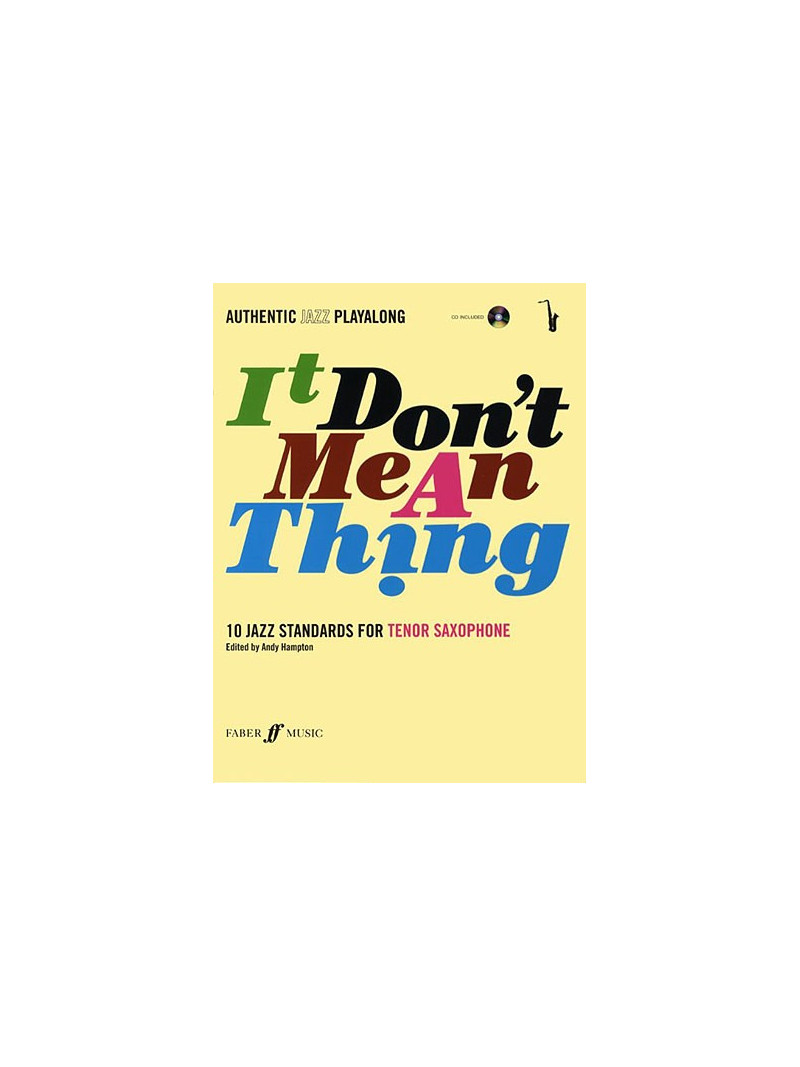 It Don't Mean A Thing for Ato/Tenor Sax (book/CD play-along)