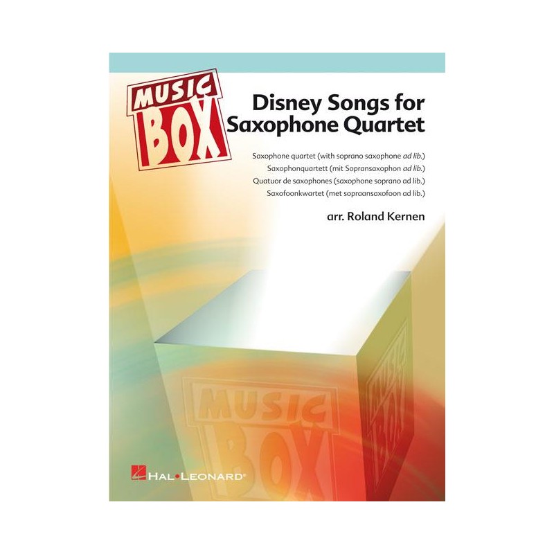 Disney Songs For Saxophone Quartet 