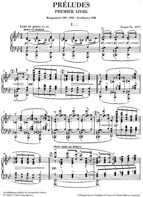 Claude Debussy: Preludes 1