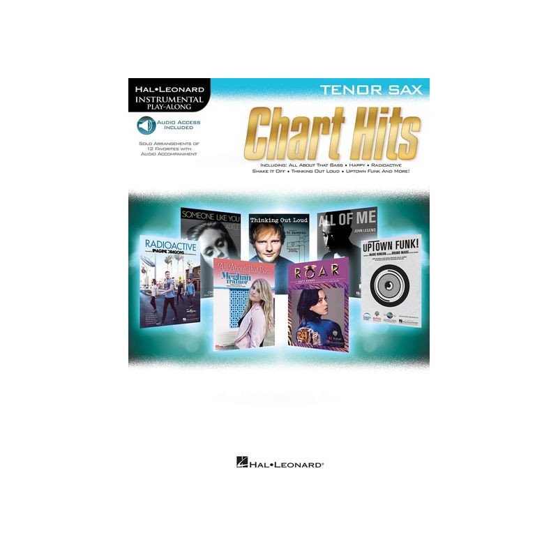 Chart Hits - Instrumental Play-Along for Tenor Sax (Book/Audio Online)