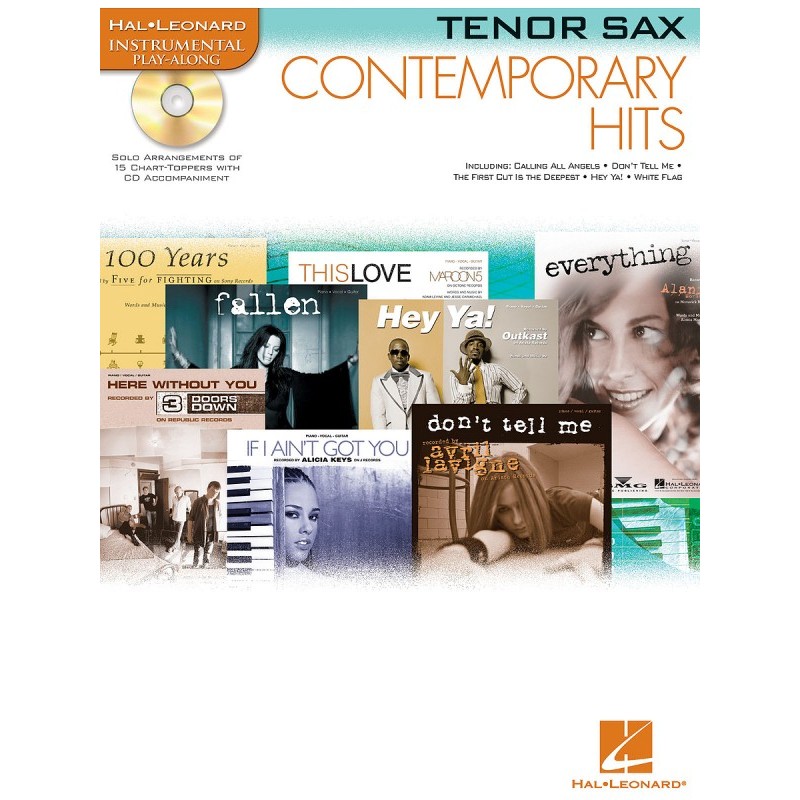 Contemporary Hits - Instrumental Play-Along for Tenor Sax (Book/CD)