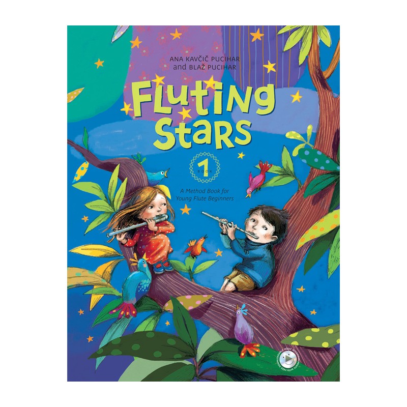 Fluting Stars - Book 1 (book/Download Accompaniments)