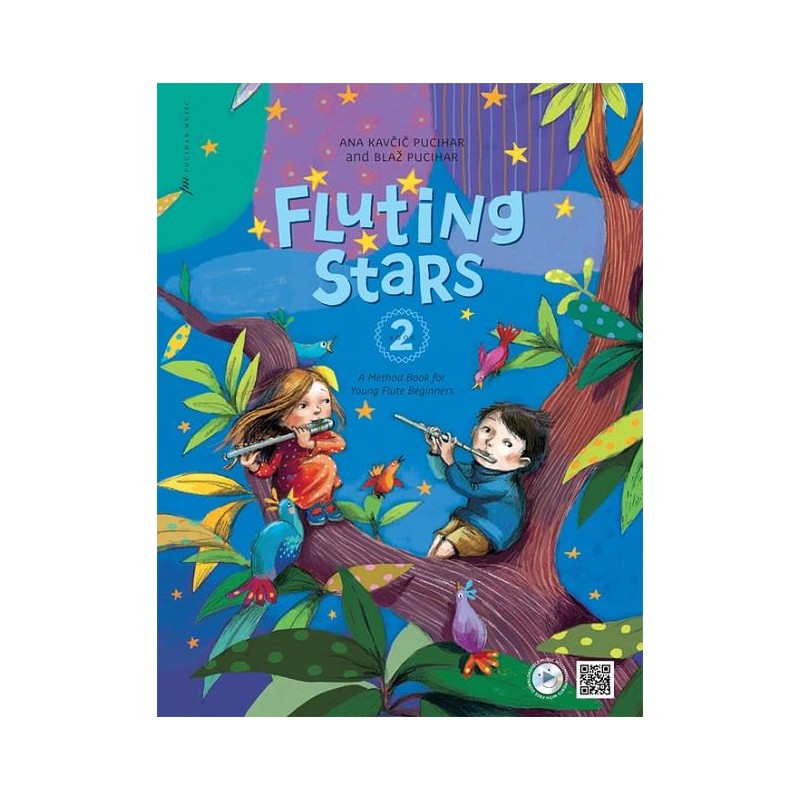 Fluting Stars - Book 2 (book/Download Accompaniments)