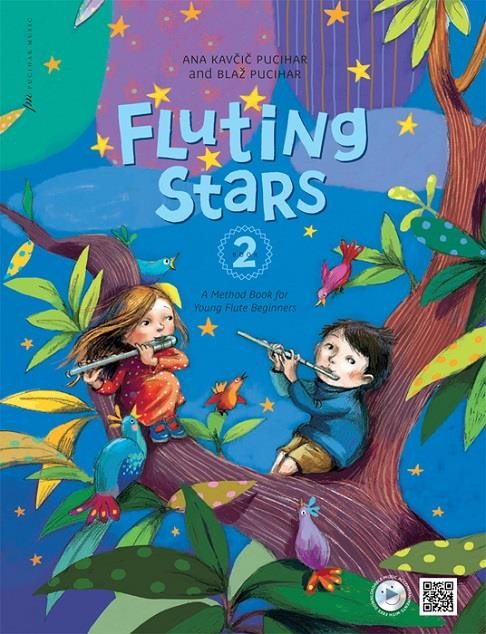 Fluting Stars - Book 2 (book/Download Accompaniments)